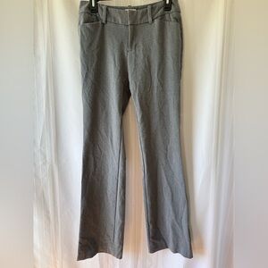 Merona Stretch Extensible Gray Boot Cut Flare Pants Business Casual Size 4 EUC